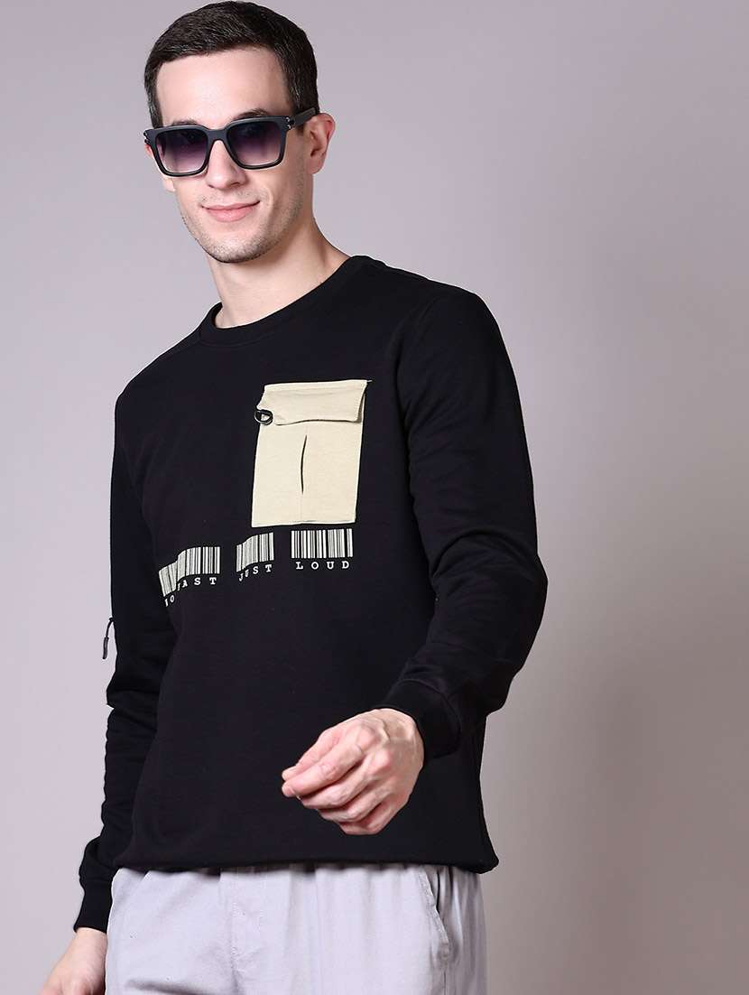men long sleeves front & back print sweatshirt - 21583057 -  Standard Image - 2