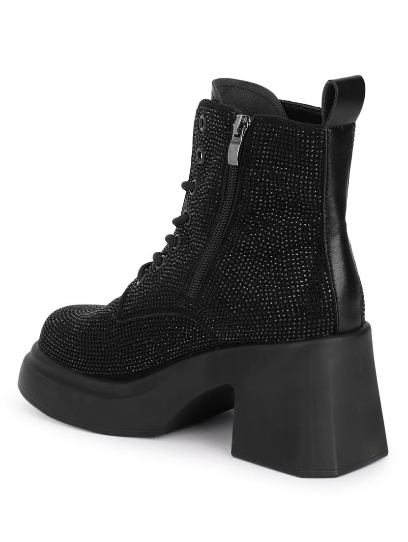 women black sequined ankle boot - 21584844 - Standard Image - 2
