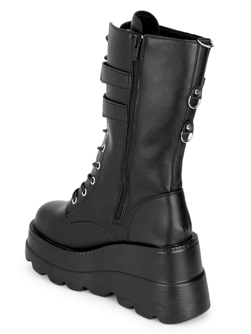 women black solid ankle boot - 21584849 -  Standard Image - 2