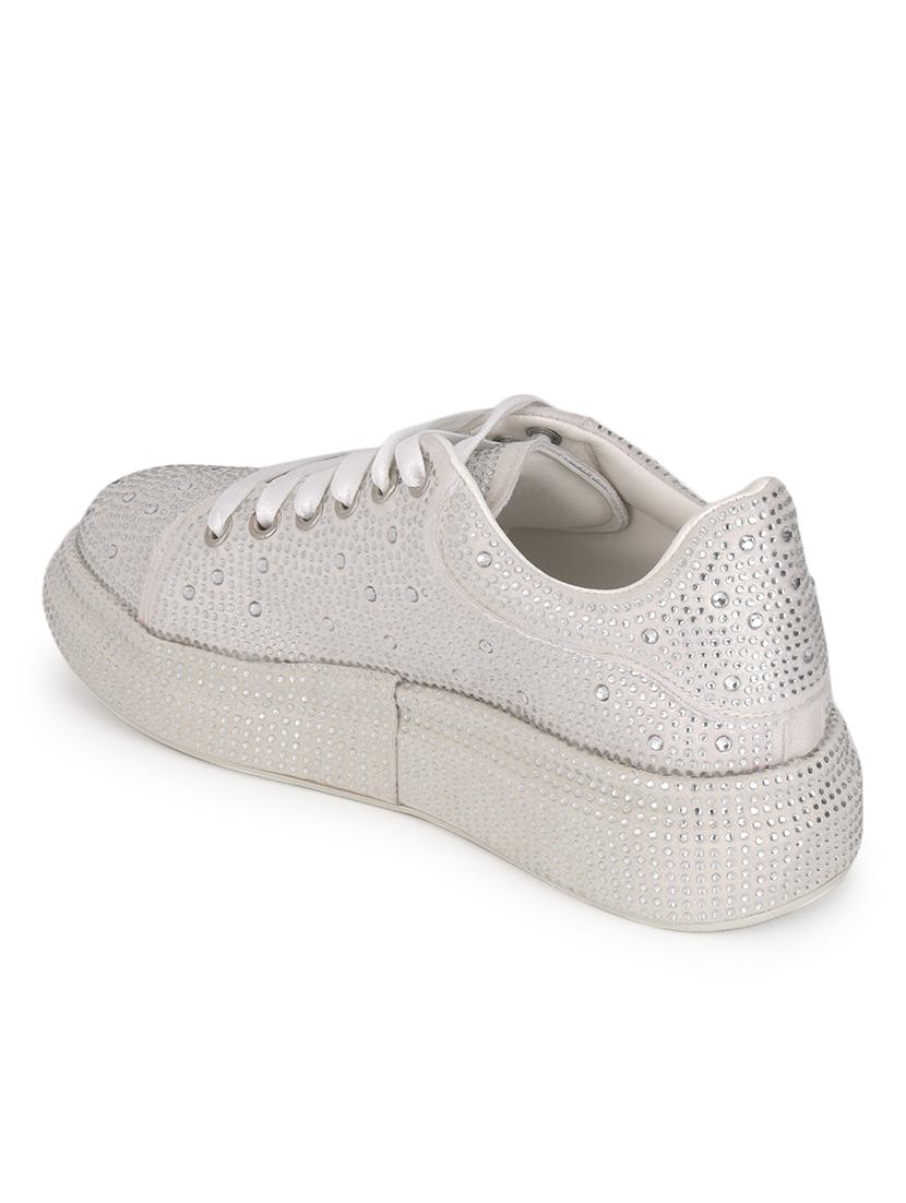 women beige lace-up casual shoe - 21584861 - Standard Image - 2