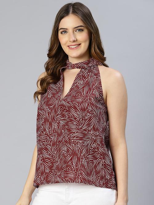 women printed sleeveless top - 21584936 - Standard Image - 0