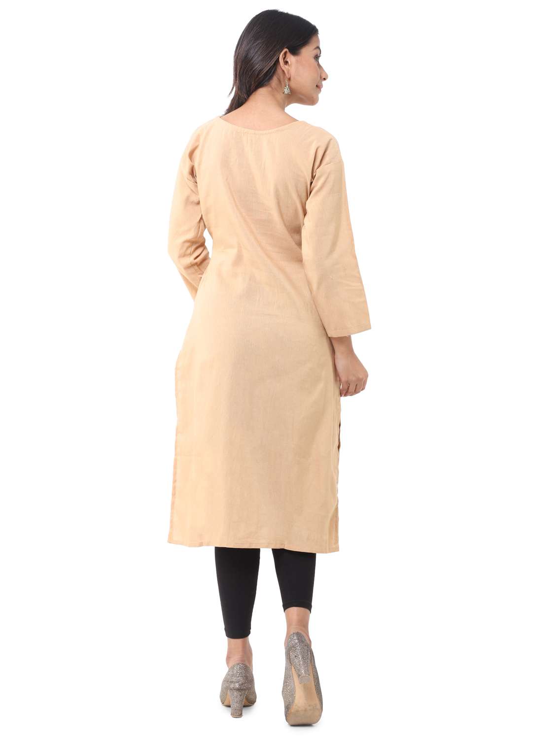 women pack of 2 solid straight kurta - 21585046 -  Standard Image - 7