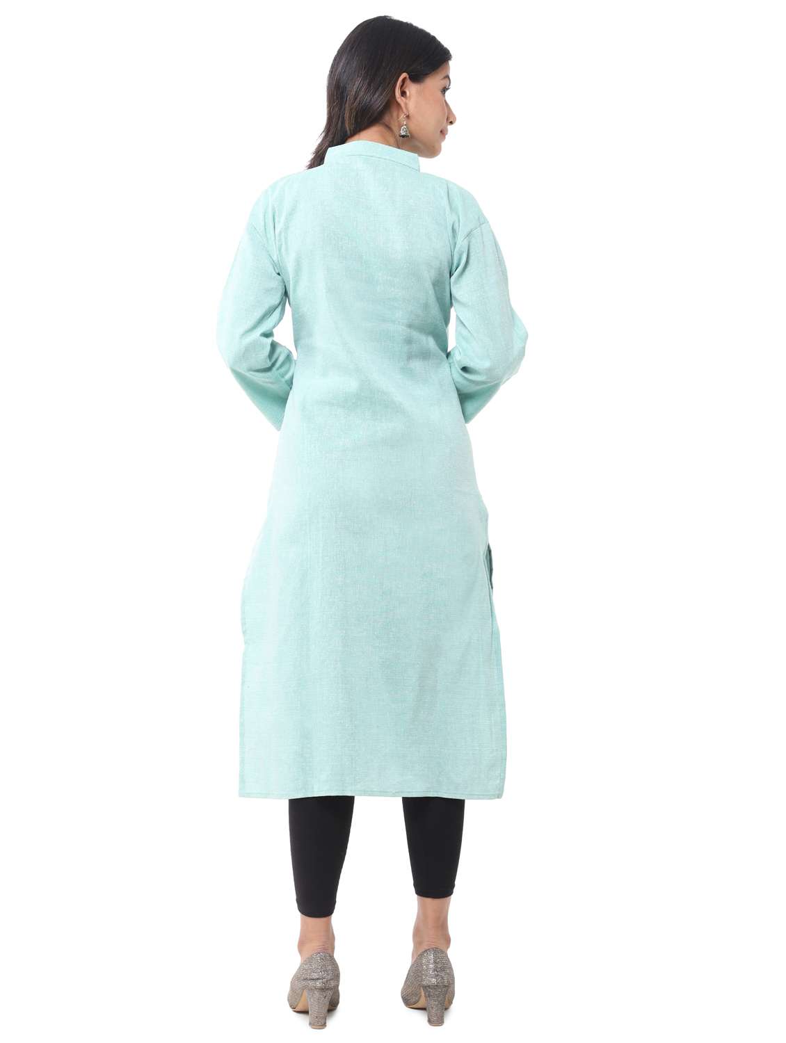 women pack of 2 solid straight kurta - 21585047 -  Standard Image - 7