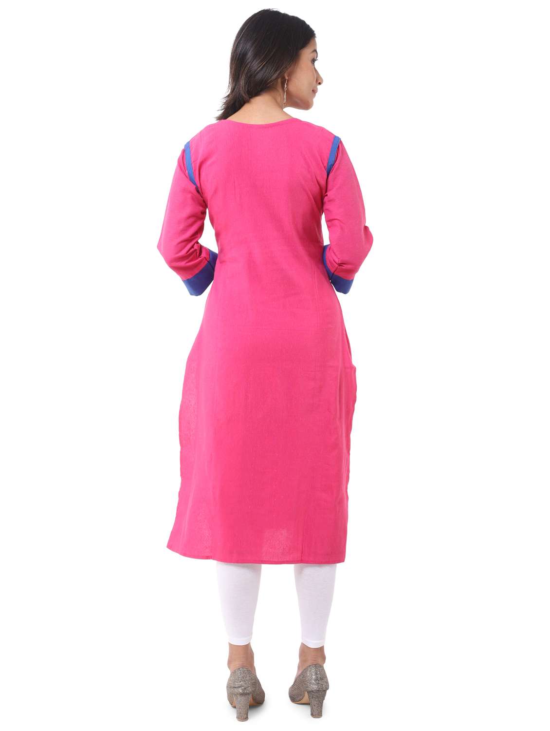 women pack of 2 solid straight kurta - 21585064 -  Standard Image - 7