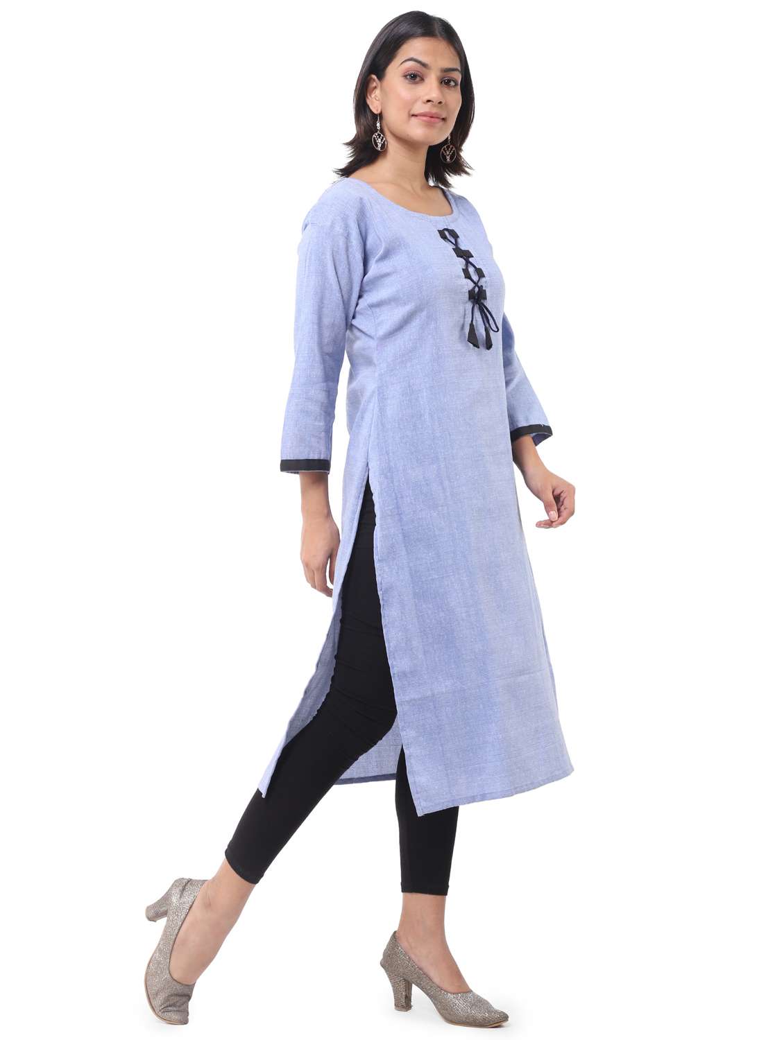 women pack of 2 solid straight kurta - 21585102 -  Standard Image - 2