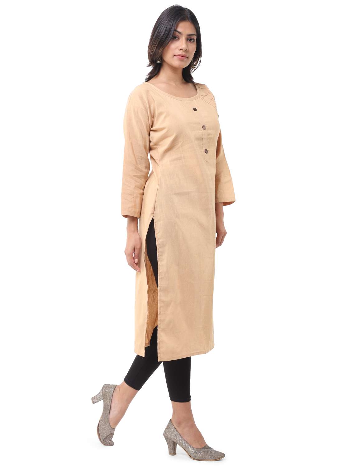 women pack of 2 solid straight kurta - 21585117 -  Standard Image - 2