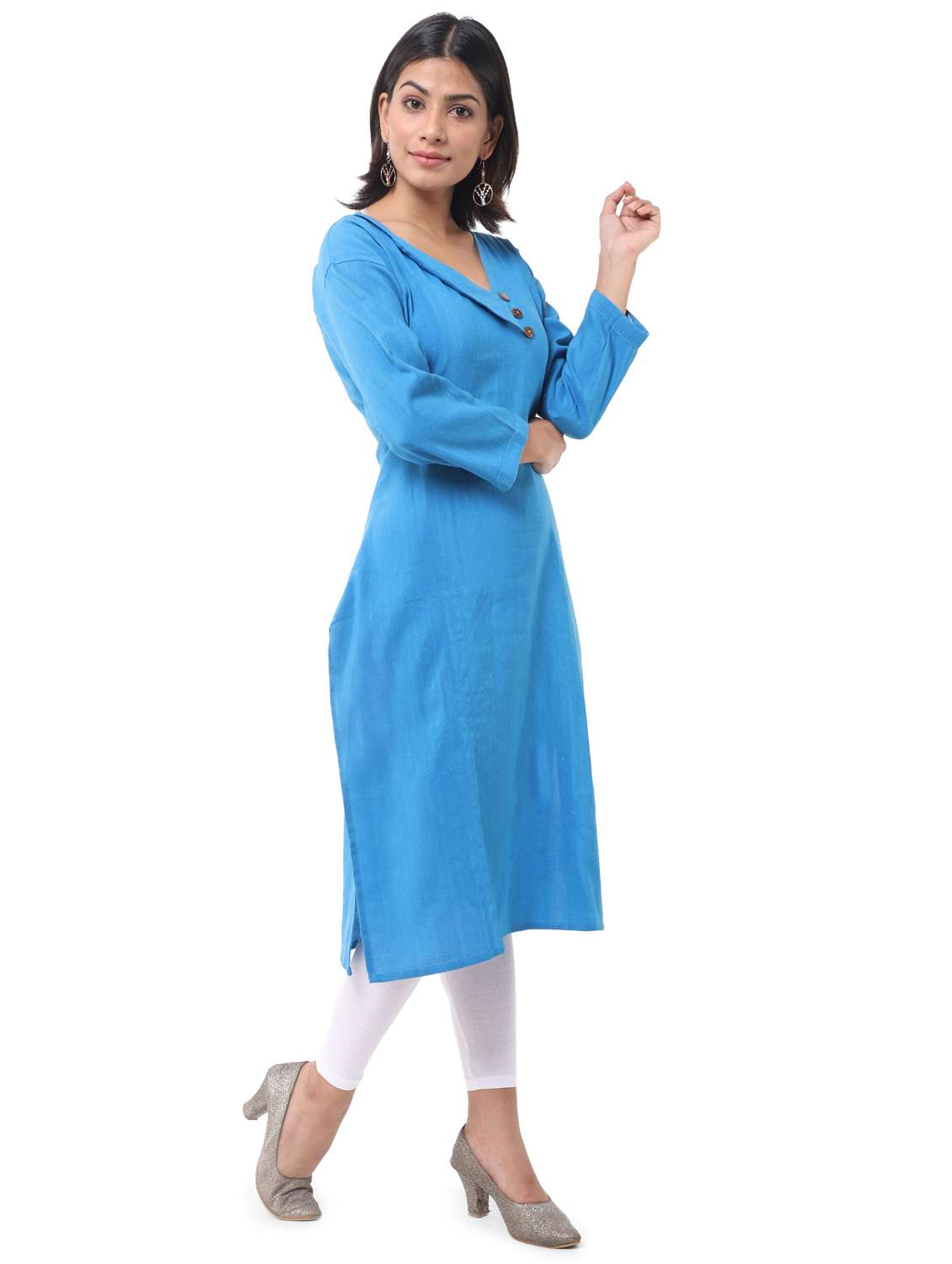 women pack of 2 solid straight kurta - 21585122 -  Standard Image - 2