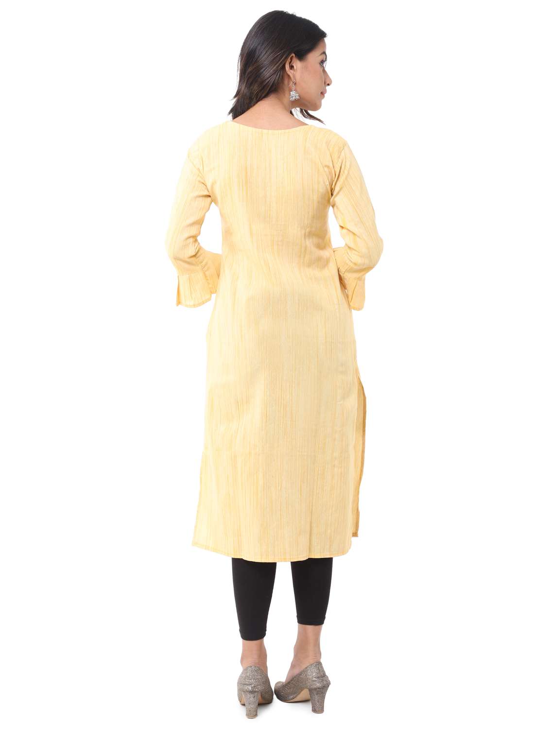 women pack of 2 solid straight kurta - 21585122 -  Standard Image - 7