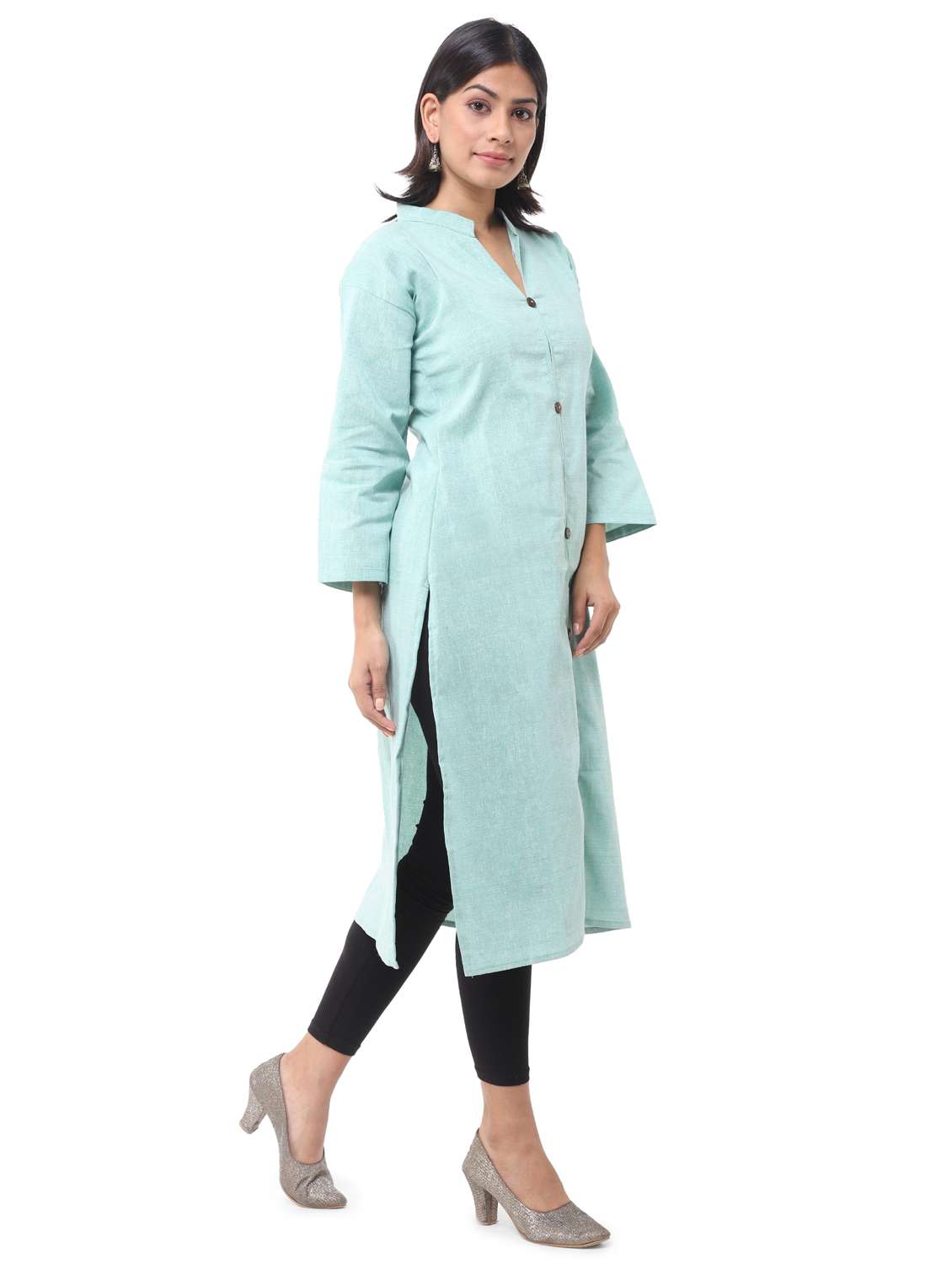 women pack of 2 solid straight kurta combo - 21585131 -  Standard Image - 2