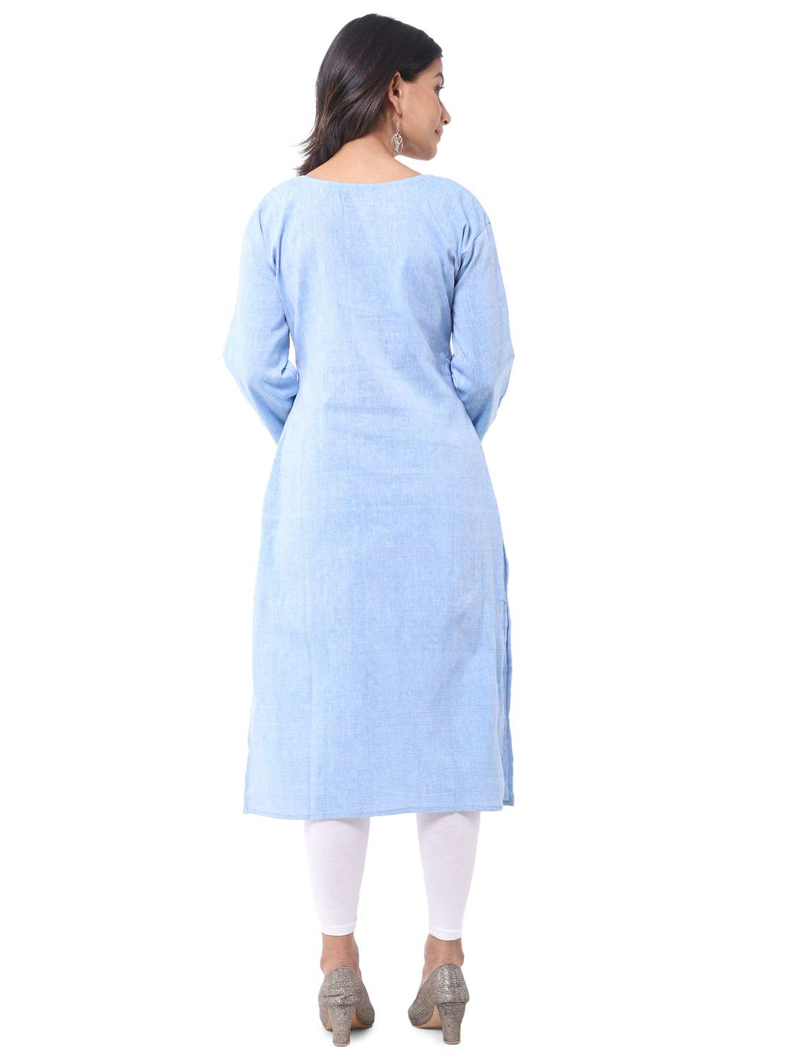 women pack of 2 solid straight kurta combo - 21585171 -  Standard Image - 7