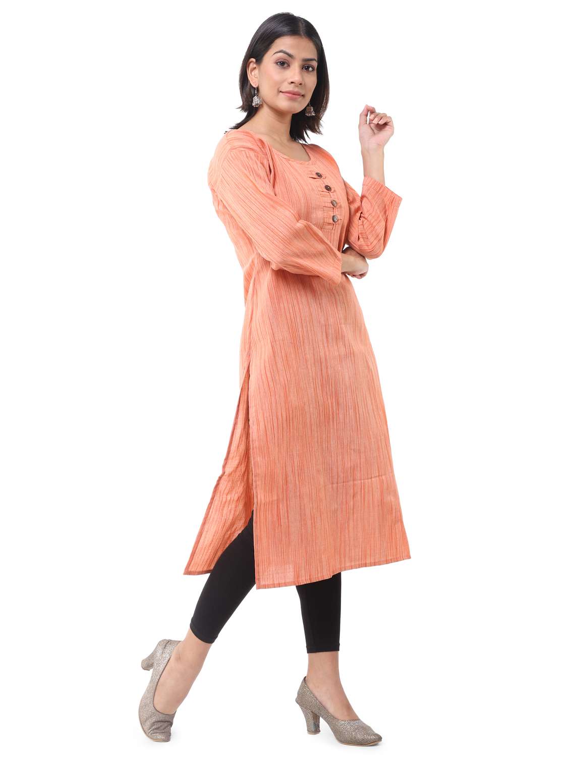 women pack of 2 solid straight kurta combo - 21585183 -  Standard Image - 2