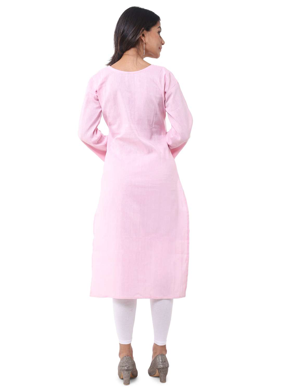  women pack of 2 solid straight kurta combo - 21585206 -  Standard Image - 7