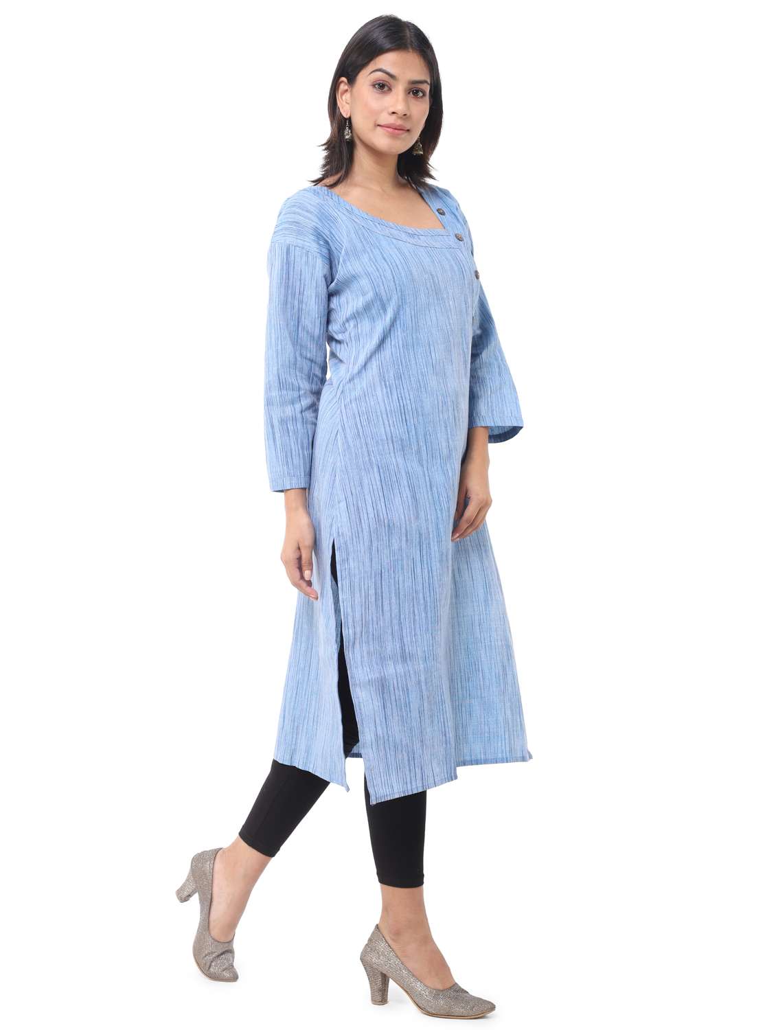  women pack of 2 solid straight kurta combo - 21585271 -  Standard Image - 2