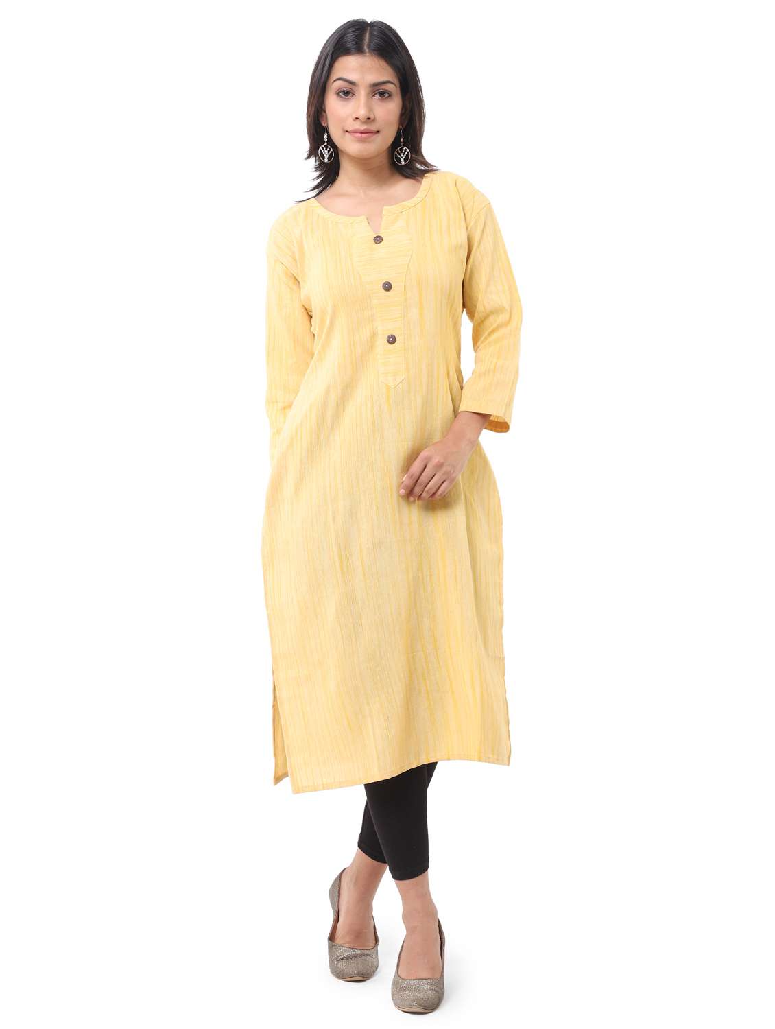 women pack of 2 solid straight kurta combo - 21585301 -  Standard Image - 2