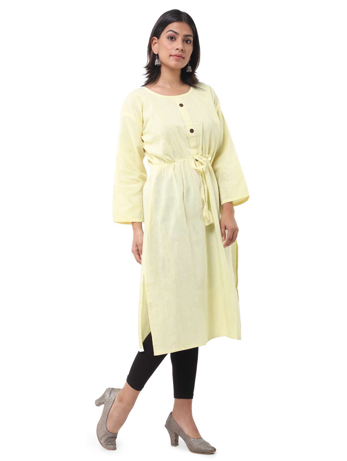 women pack of 2 solid straight kurta combo - 21585301 -  Standard Image - 7