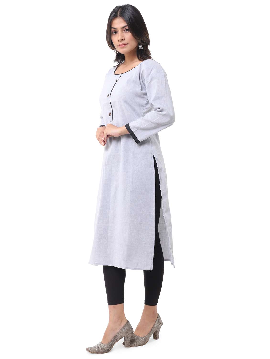 women pack of 2 straight kurta combo - 21585317 -  Standard Image - 2