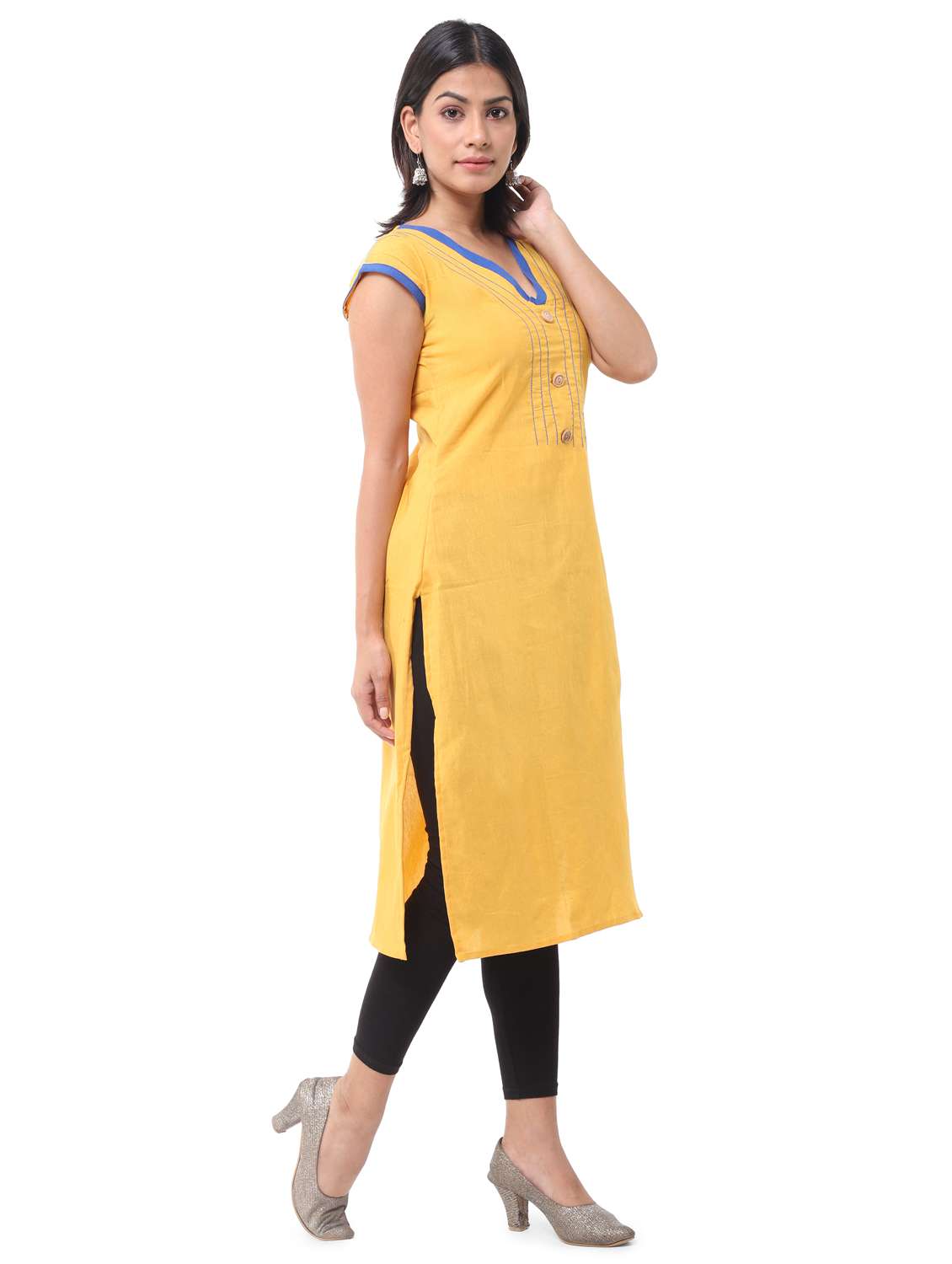 women pack of 2 straight kurta combo - 21585337 -  Standard Image - 2