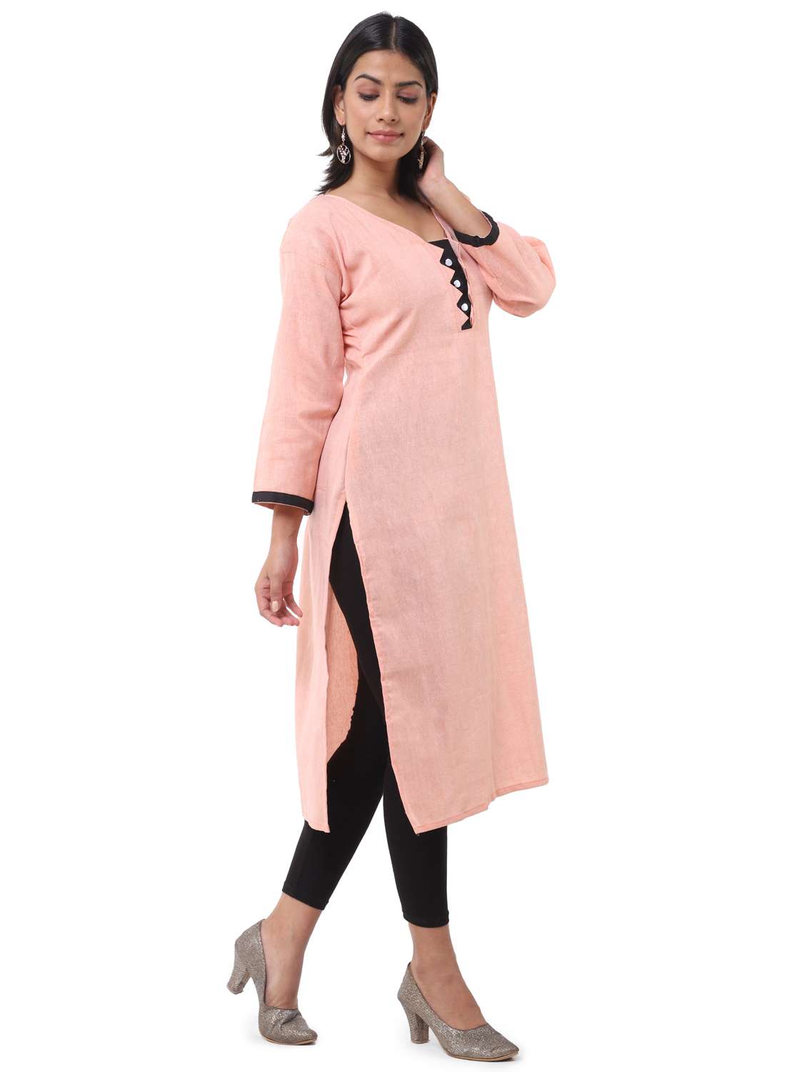 women pack of 2 solid straight kurta - 21585359 -  Standard Image - 2