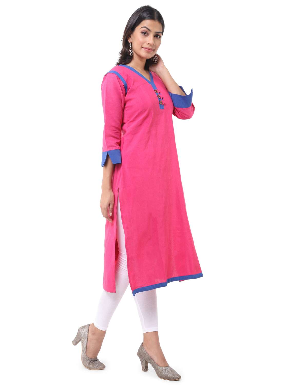 women pack of 2 solid straight kurta - 21585377 -  Standard Image - 2