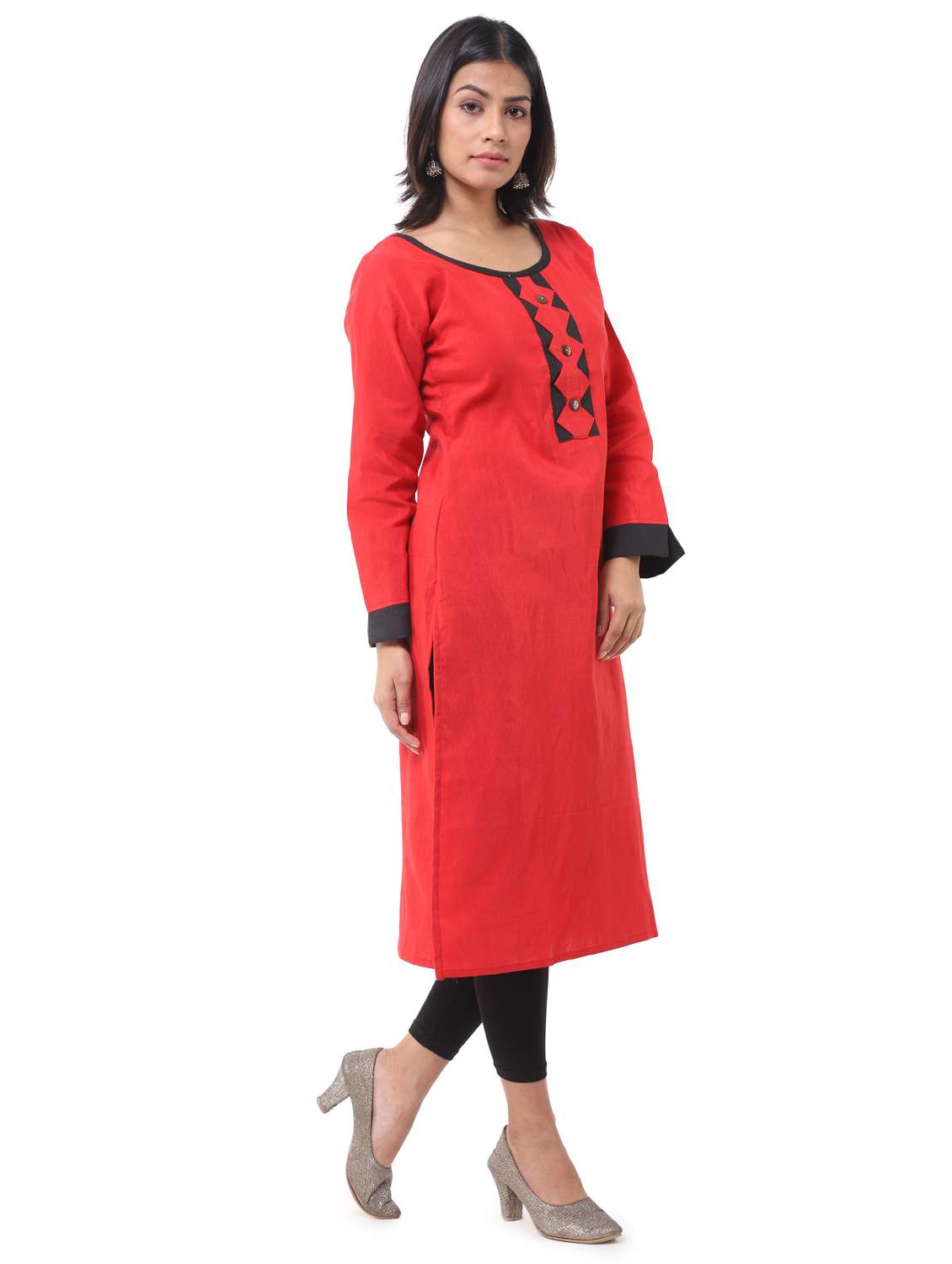 women pack of 2 solid straight kurta - 21585379 -  Standard Image - 2