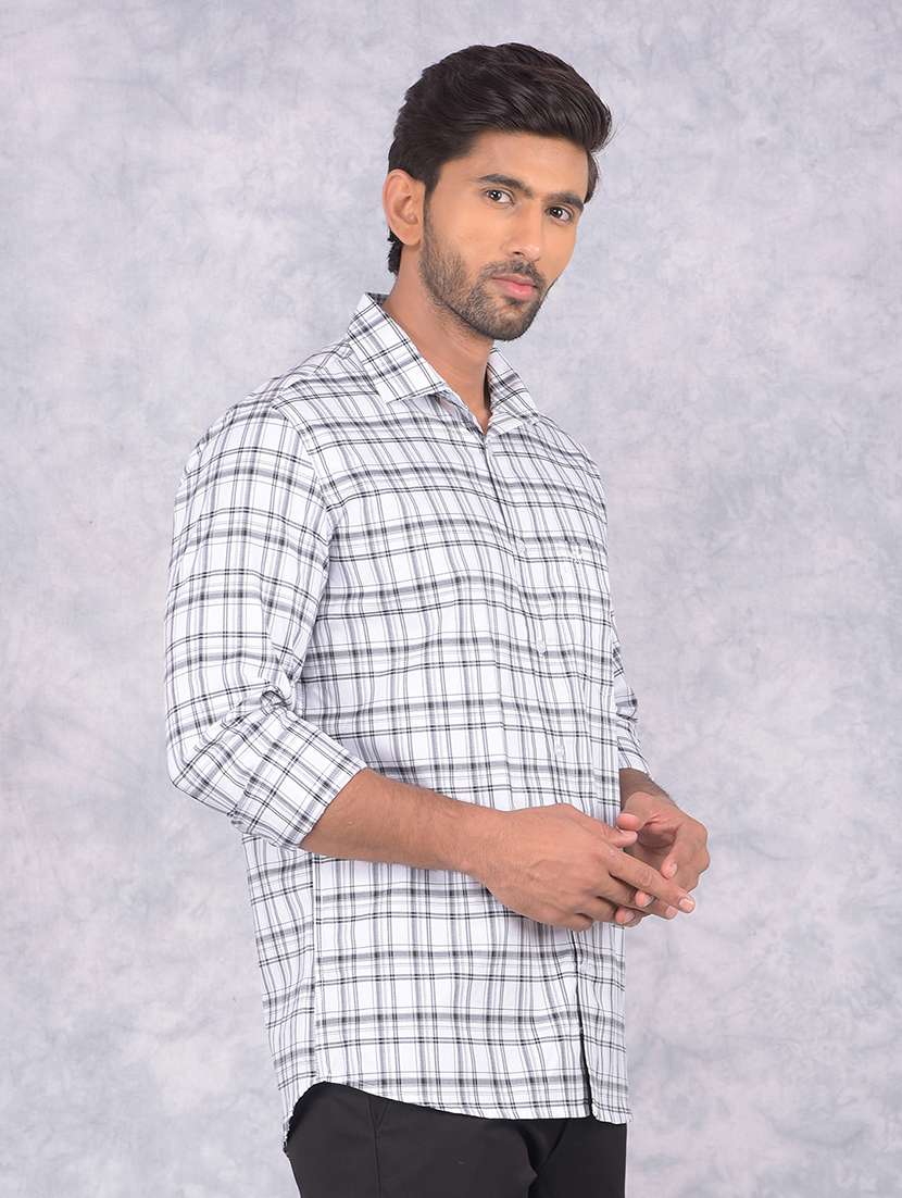 men checkered regular fit casual shirt - 21585649 -  Standard Image - 2