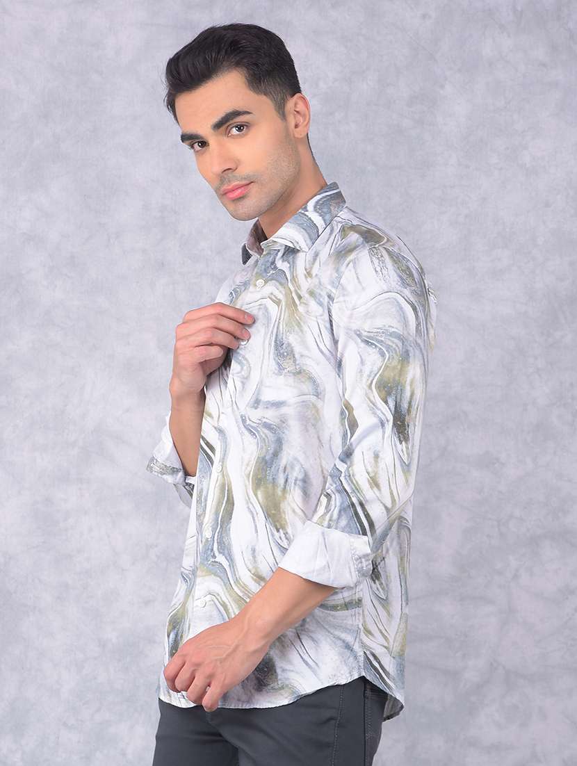 men printed regular fit casual shirt - 21585657 -  Standard Image - 2