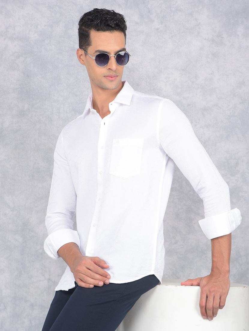men solid regular fit casual shirt - 21585691 - Standard Image - 2