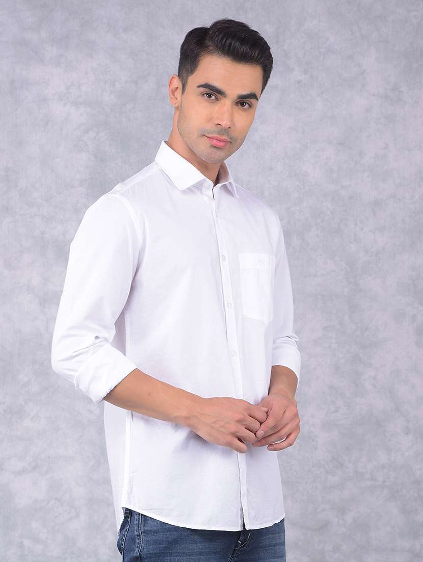 men solid regular fit casual shirt - 21585719 -  Standard Image - 2