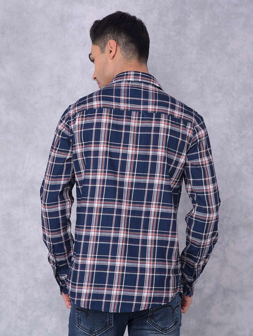 men checkered regular fit casual shirt - 21585750 -  Standard Image - 2