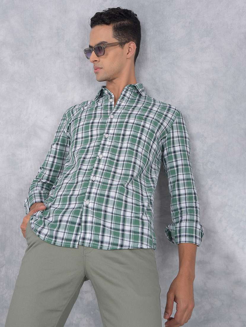 men checkered regular fit casual shirt - 21585751 -  Standard Image - 2