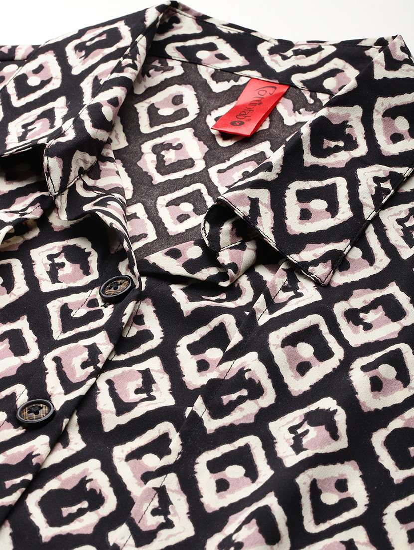 women printed shirt and trouser co-ord set - 21586261 -  Standard Image - 7