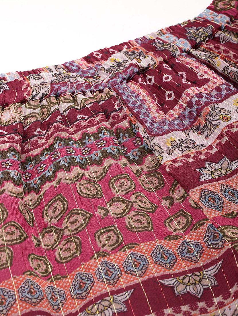 women printed top and trouser co-ord set - 21586269 - Standard Image - 7
