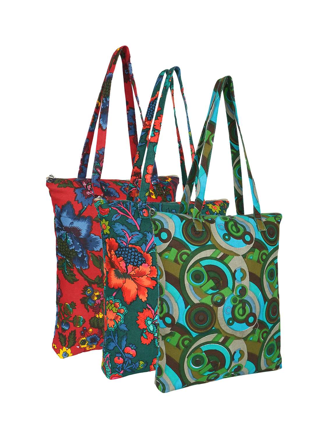 pack of 3 printed tote bags