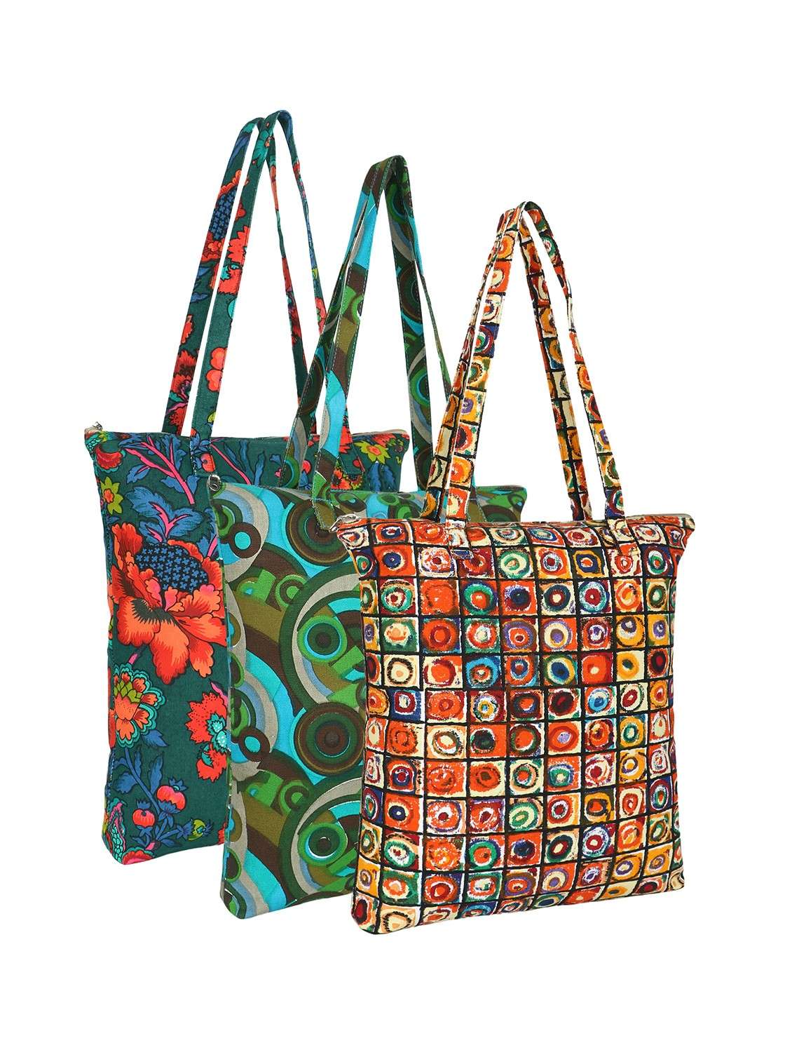 pack of 3 printed tote bags