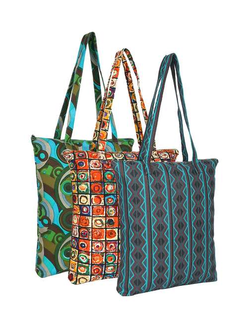 pack of 3 printed tote bags - 21586487 -  Standard Image - 0