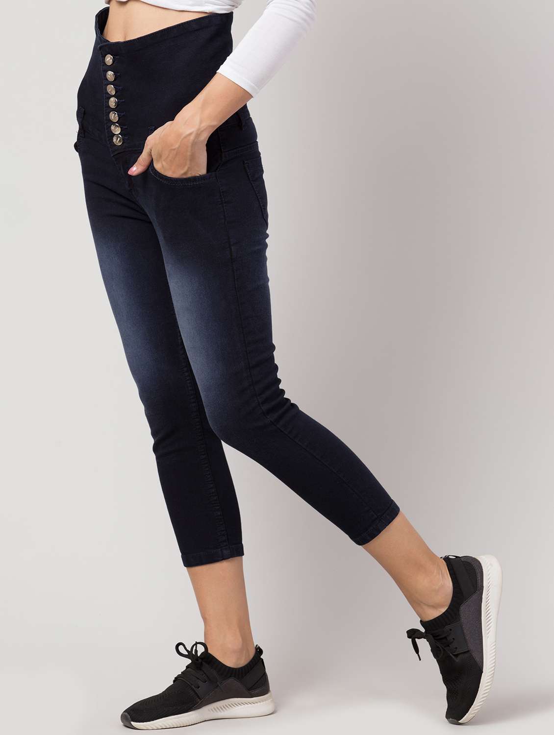 women blue denim jean - 21586498 -  Standard Image - 2