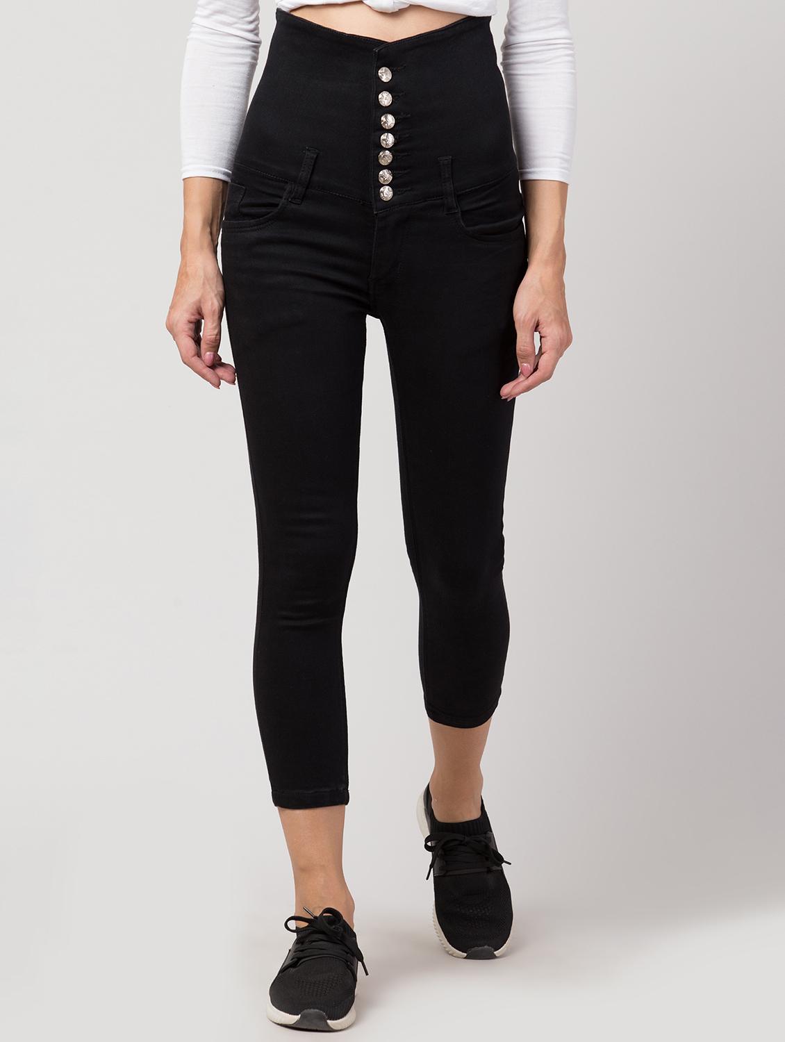 women black denim jean - 21586499 -  Zoom Image - 0