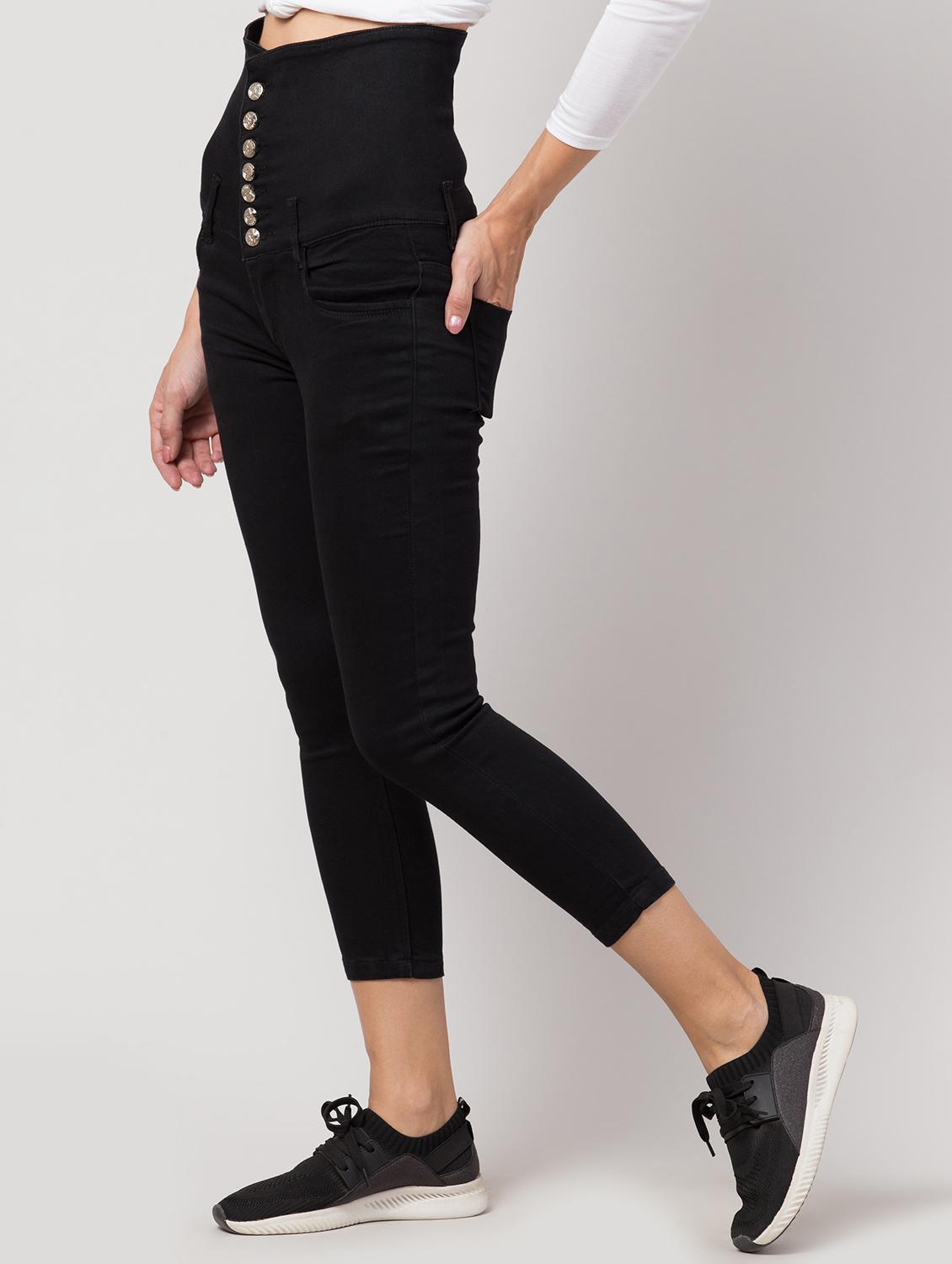 women black denim jean - 21586499 - Standard Image - 2