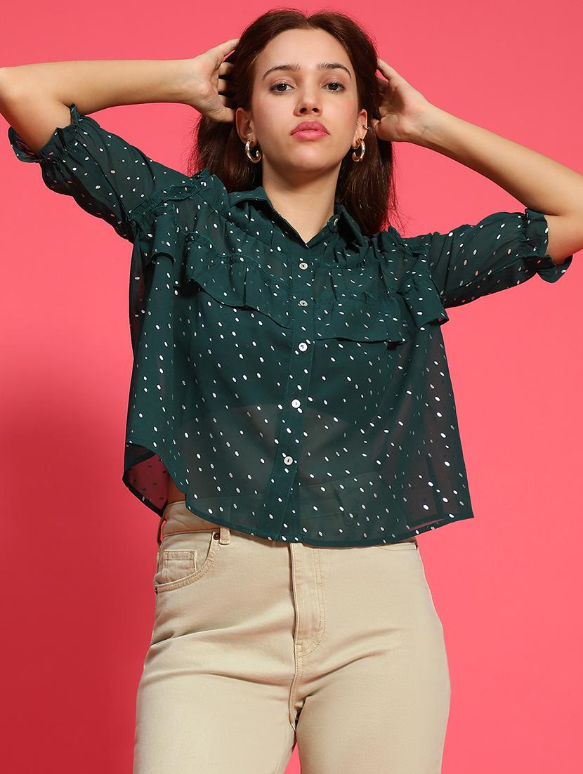 women printed short sleeves shirt - 21586562 -  Zoom Image - 0