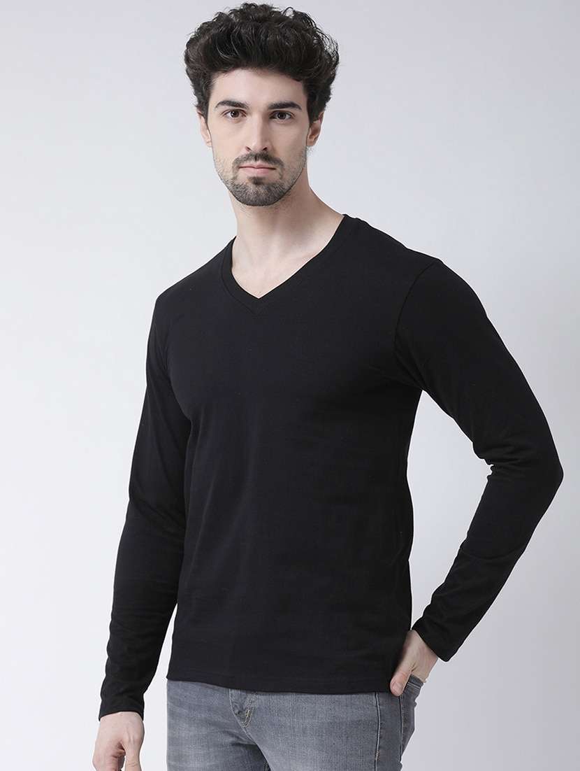 men v-neck back print t-shirt - 21586647 -  Standard Image - 2