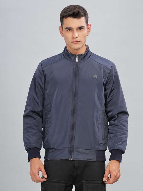 men solid long sleeve bomber jacket - 21586723 -  Standard Image - 0