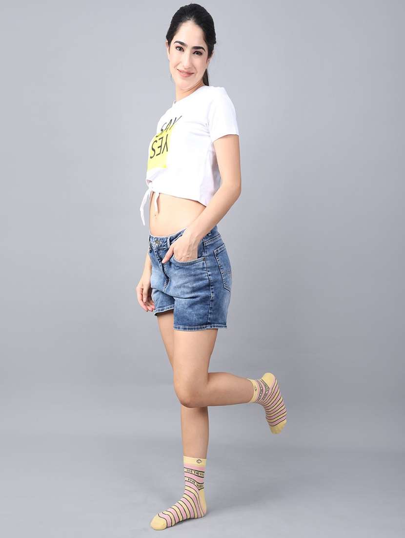 women cotton above ankle length socks combo - 21586821 -  Standard Image - 2