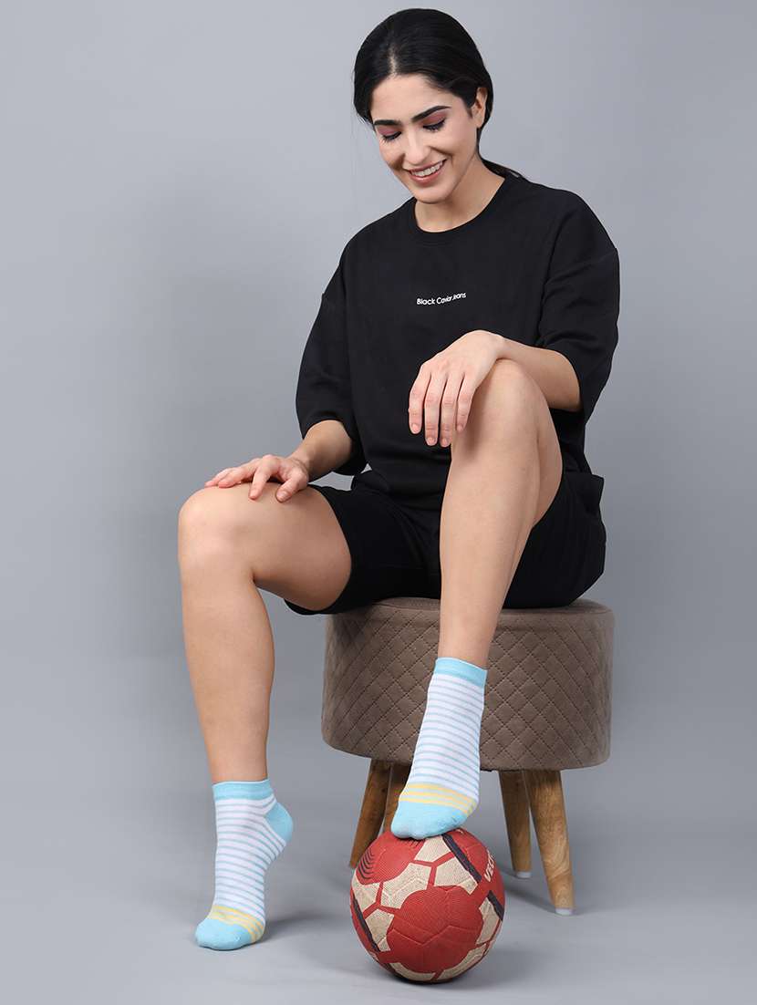 women cotton ankle length socks combo - 21586842 -  Standard Image - 2