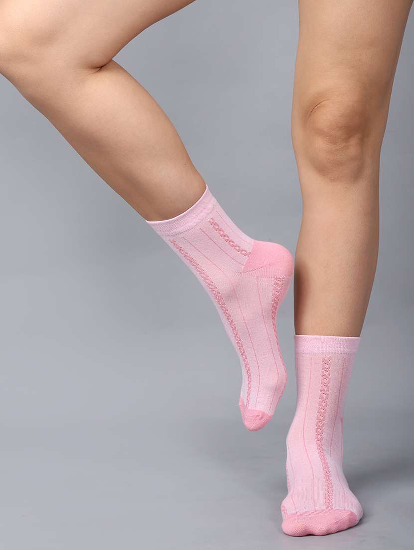 women cotton above ankle length socks combo - 21586887 -  Standard Image - 2
