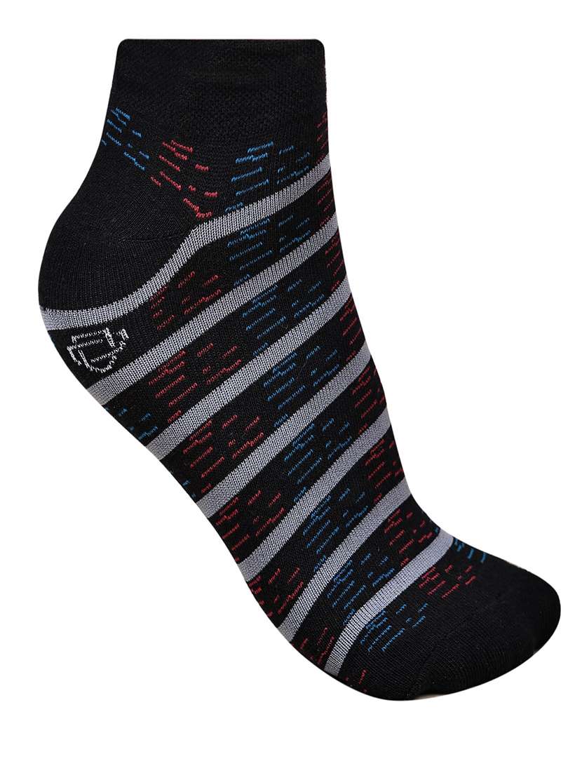 men striped cotton ankle length socks combo - 21587313 -  Standard Image - 2
