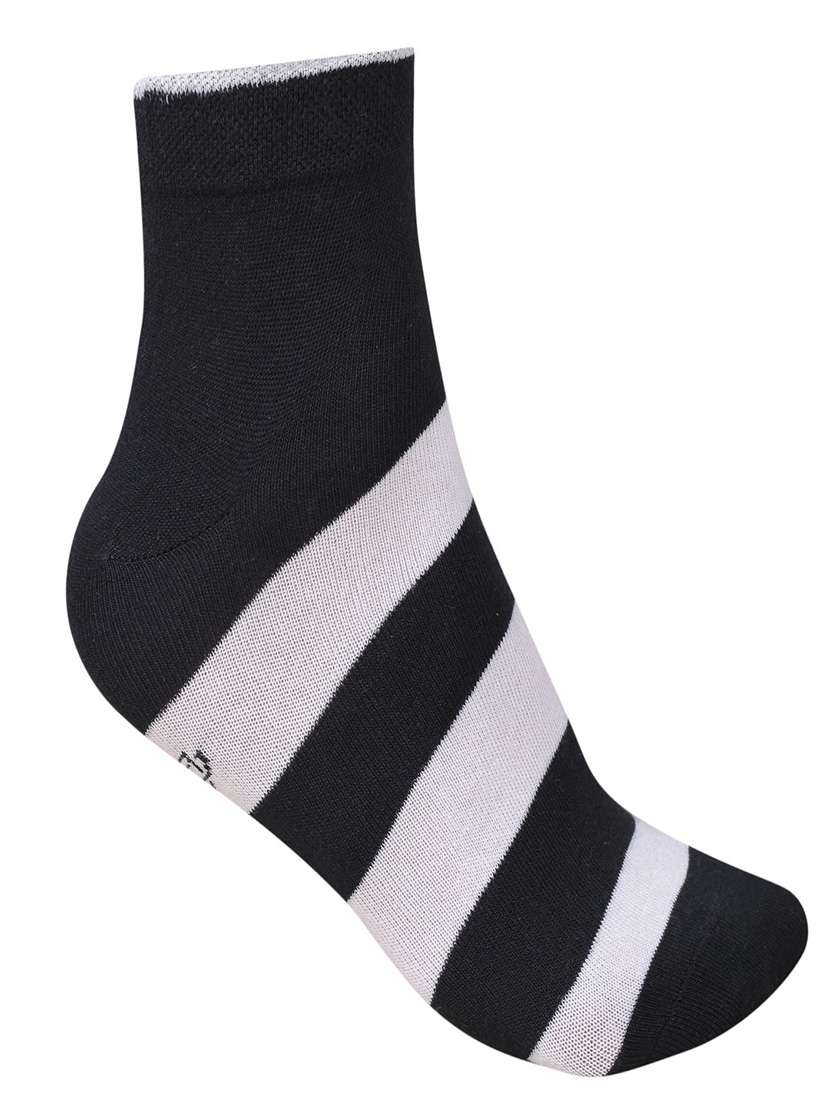 men striped cotton ankle length socks combo - 21587398 -  Standard Image - 2