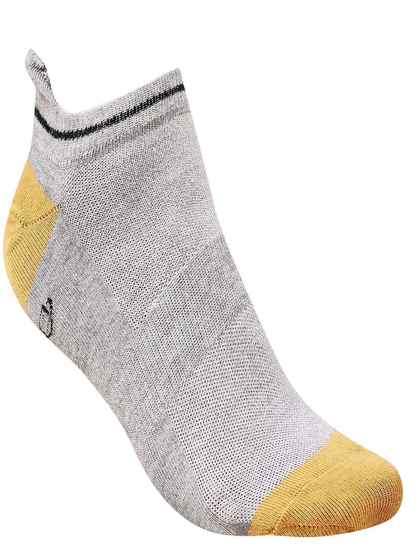 men color block cotton ankle length socks combo - 21587518 -  Standard Image - 2