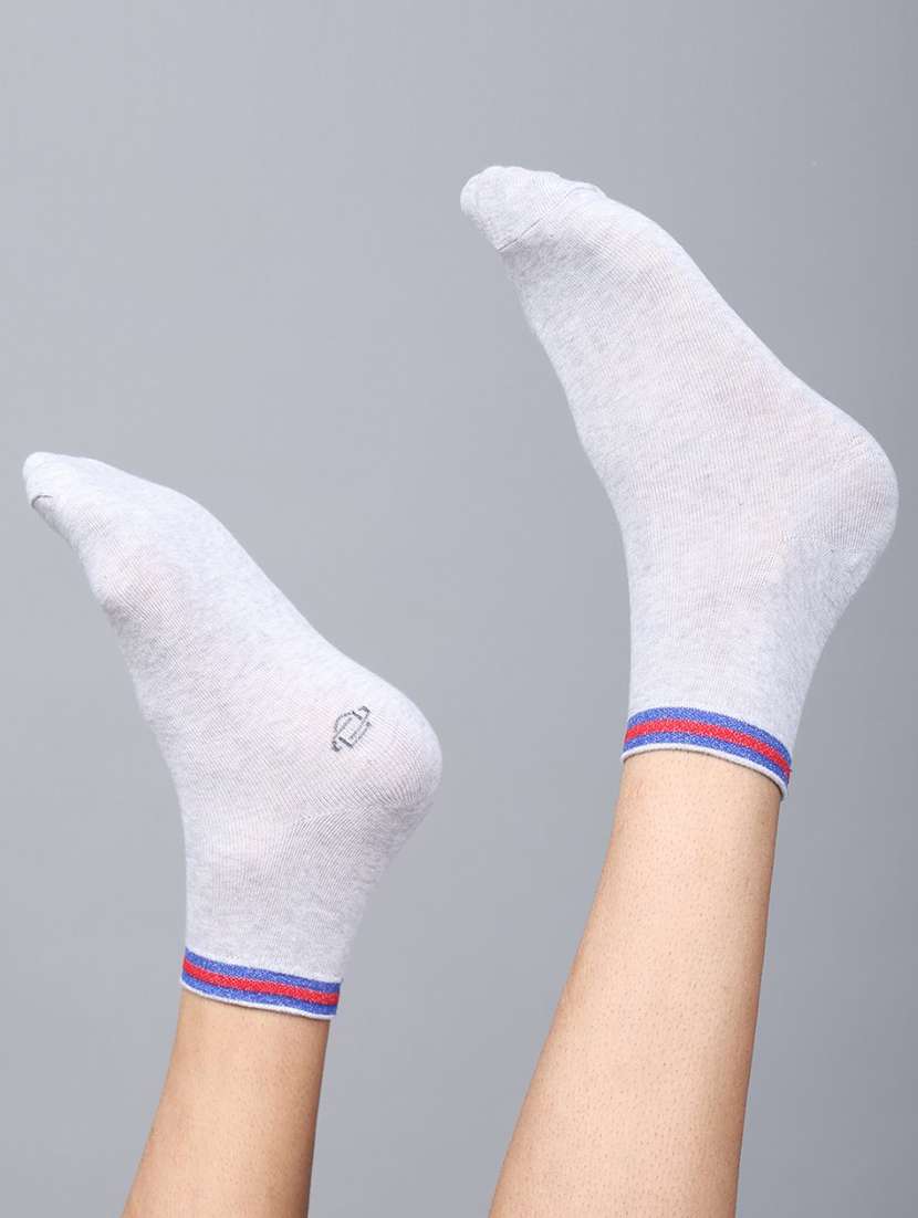 men solid cotton ankle length socks combo - 21587571 -  Standard Image - 2