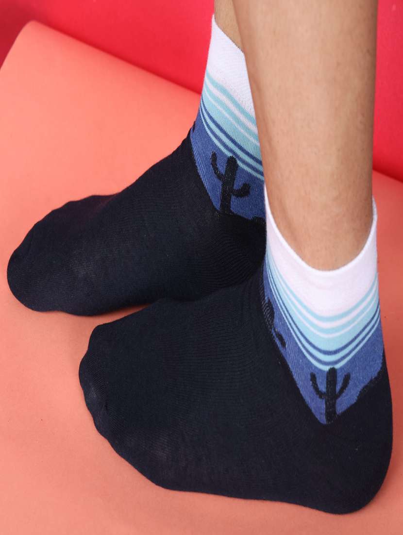 men cotton ankle length socks combo - 21587743 -  Standard Image - 2