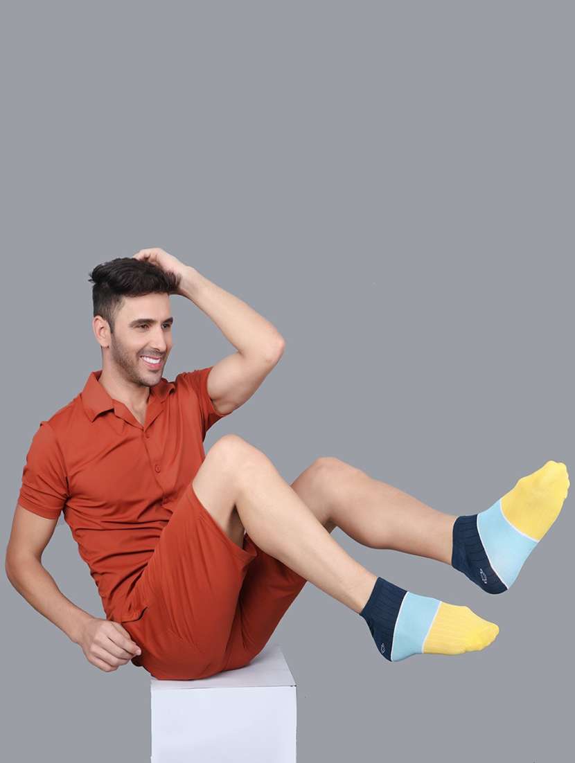 men cotton ankle length socks combo - 21587786 -  Standard Image - 2
